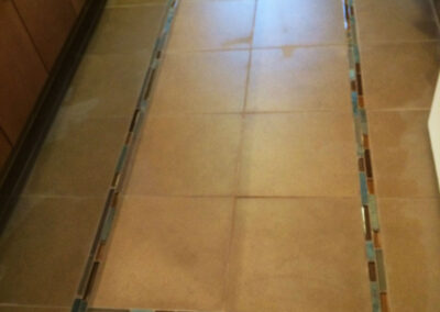 Contemporary Bathroom Remodel Floor Detail